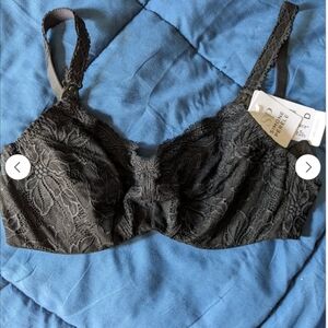 Simone Perele Black Lace Underwire Bra